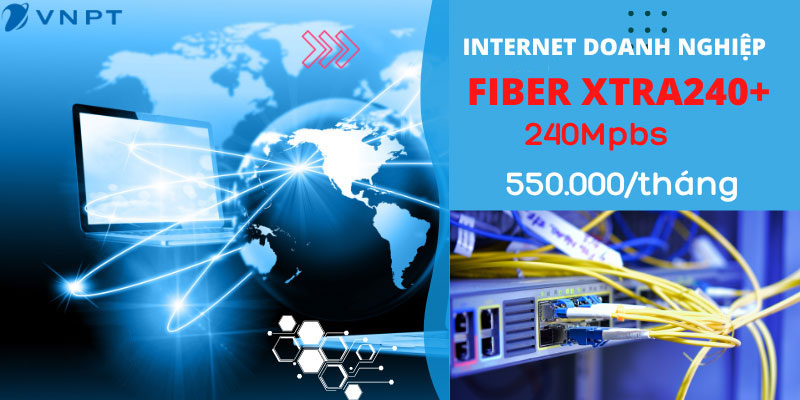 Gói Internet FiberExtra 200Mbp Phù hợp cho các doanh nghiệp có nhu cầu kết nối trong nước