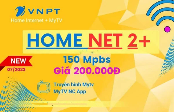 Internet - Truyền hình Mytv 150Mbps Gói Net 2+