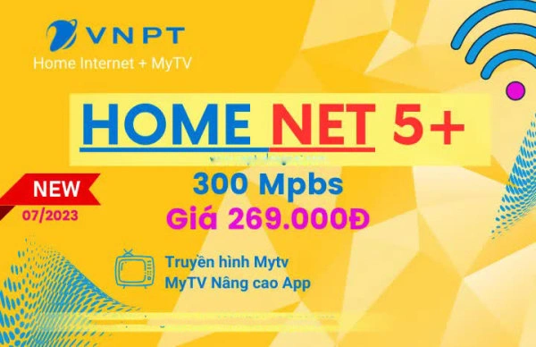 Internet - Truyền hình Mytv 300Mbps Gói Net 5+