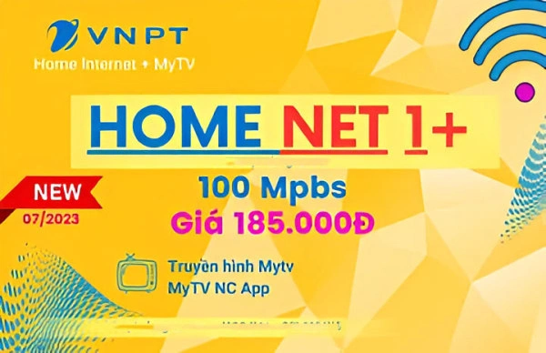 Internet - Truyền hình Mytv gói Net 1+ 100Mpbs