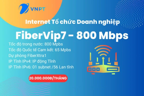 Internet VNPT cho Doanh nghiệp Gói FiberEco7 800Mbps